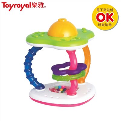 日本《樂雅 Toyroyal》可消毒柱鈴吹笛搖鈴
