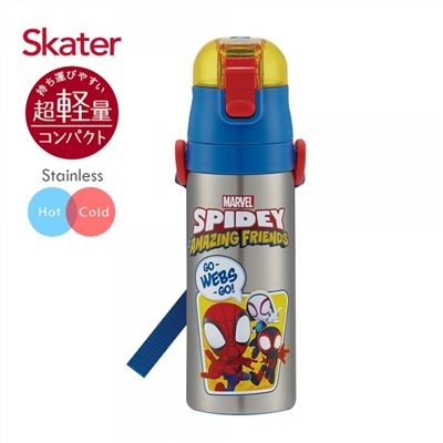 Skater不鏽鋼直飲保溫水壺(470ml)蜘蛛人Spidey