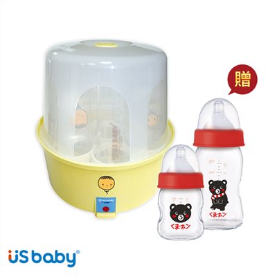 US baby 優生 蒸汽式奶瓶消毒鍋 贈奶瓶