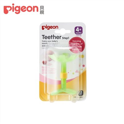 Pigeon 貝親  嘴唇訓練固齒器(綠色小花)