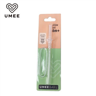 荷蘭《Umee》企鵝杯吸管+墊圈(透明)360ml