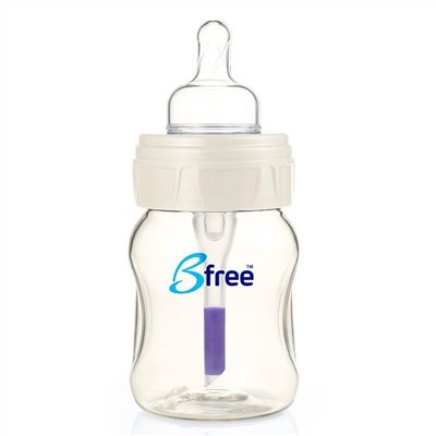 貝麗 Bfree Plus玻璃防脹氣奶瓶-寬口徑(160ml)