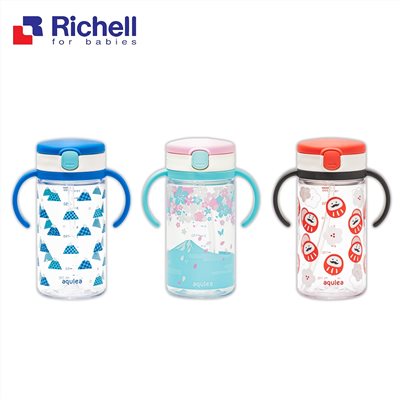 Richell 利其爾 隨身吸管水杯320ml (台日友好限定花色) 