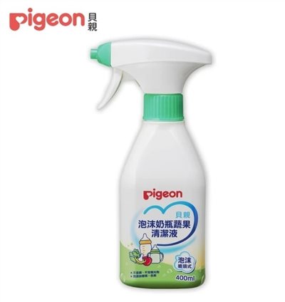 貝親 Pigeon 泡沫奶瓶蔬果清潔液400ml (噴頭式)