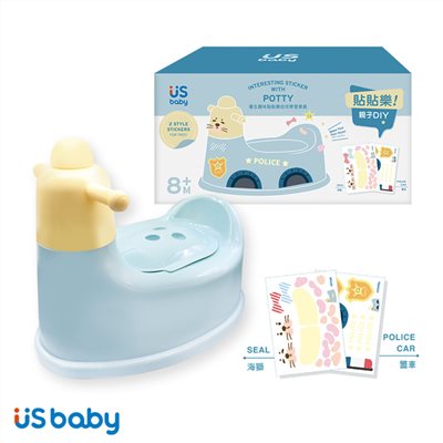 US baby 優生 趣味貼貼樂幼兒學習便器