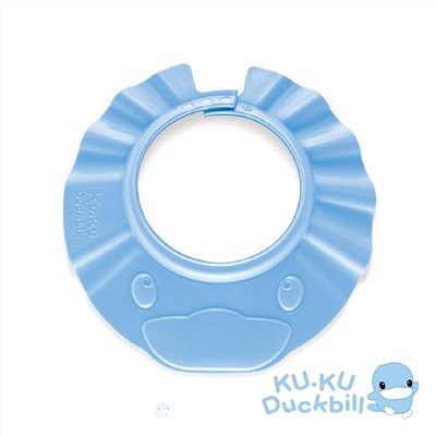 KUKU酷咕鴨 造型幼兒浴帽 (藍/粉)