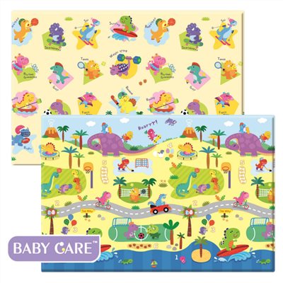 韓國 BABY CARE 皇冠遊戲地墊  (恐龍運動會)-M