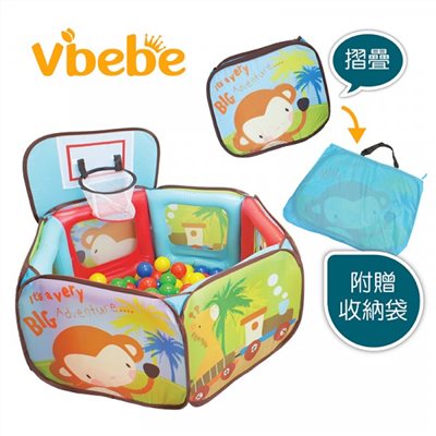 Vibebe 猴子投籃氣墊球屋