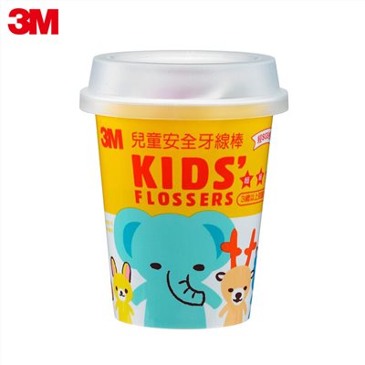 3M 兒童牙線棒(杯裝)