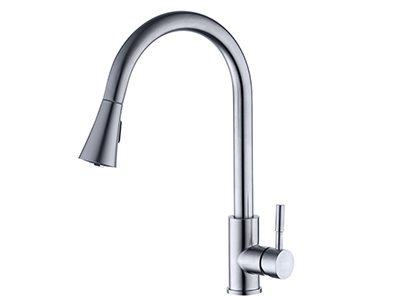 鵝頸抽拉不鏽鋼廚房龍頭