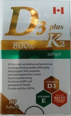 益健欣維生素D3複方膠囊//Naturing D3 Plus K Softgel 60'S