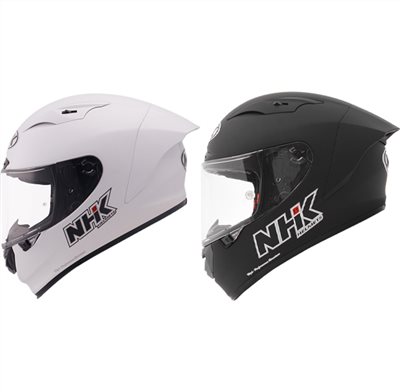 《遠古騎士》NHK GP-R Tech 素色 白色 選手帽 全罩式安全帽