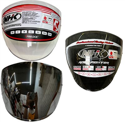 《遠古騎士》NHK R1 V1 R-1 透明 專用原廠長鏡片半罩 安全帽