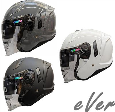 《遠古騎士》MING FENG MF-320 素色系列 半罩 安全帽 3/4罩 內墨片