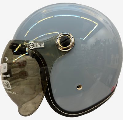 《遠古騎士》GP5 340 泡泡鏡片 素色 灰藍綠 車縫束圈 雙層鏡 復古帽 安全帽 GP-5
