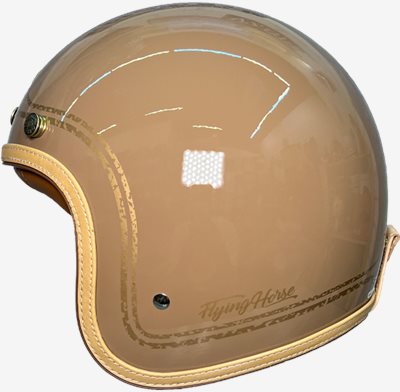 《遠古騎士》FLYING HORSE FH358 太妃糖/金 艾菲爾 EIFFEL 復古安全帽 莫蘭迪色