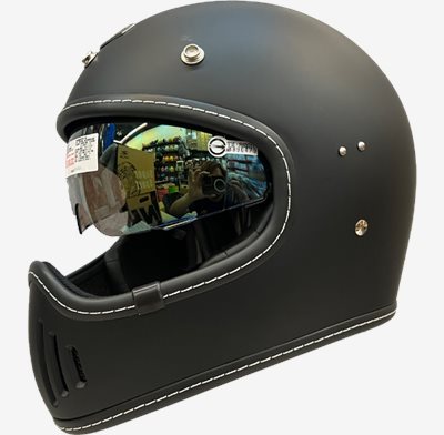 《遠古騎士》GP-5 728 復古山車帽 消光黑 復古全罩 安全帽 MTS 內鏡片