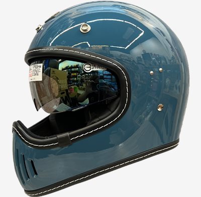  《遠古騎士》GP-5 728 復古山車帽 石墨藍 復古全罩 安全帽 MTS 內鏡片