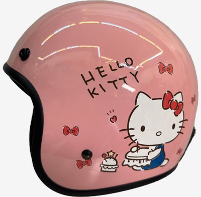 《遠古騎士》EVO CA310M 310S 日常KITTY 粉色 安全帽 半罩式 小帽體 復古帽