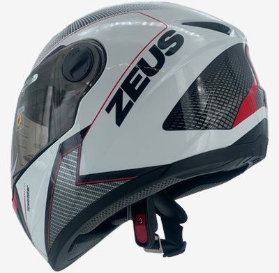 《遠古騎士》瑞獅 ZEUS 811 AL6 白黑紅 全罩安全帽 內襯全可拆