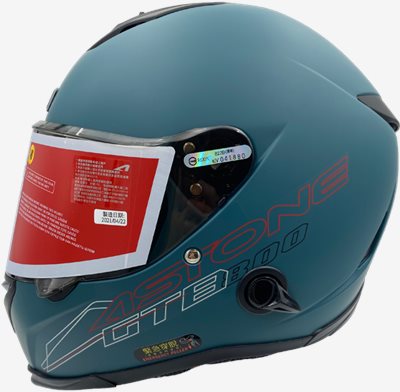 《遠古騎士》ASTONE GTB800 AO12 消光深藍綠 雙鏡片雙D扣 全罩安全帽