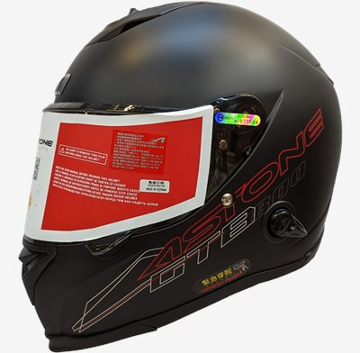 《遠古騎士》ASTONE GTB800 AO12 消光黑 雙鏡片 雙D扣 全罩安全帽
