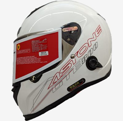 《遠古騎士》ASTONE GTB800 AO12 白色 雙鏡片 雙D扣 全罩安全帽