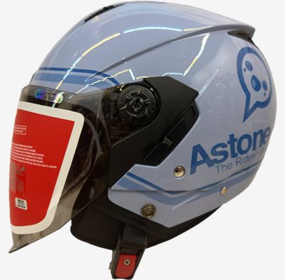 《遠古騎士》ASTONE RST AQ11 淺紫藍藍 輕量四分之三 內墨鏡 半罩 安全帽