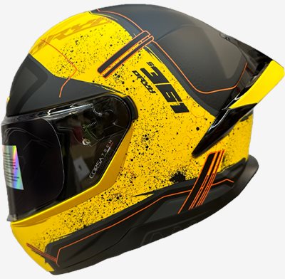 《遠古騎士》 LUBRO CORSA TECH 361消光黃 全罩 安全帽 雙D扣
