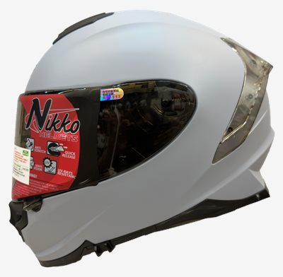 《遠古騎士》Nikko N-806II 純粹極簡 素色 平水泥灰 全罩 內鏡片 安全帽