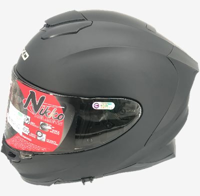 《遠古騎士》Nikko N-806II 純粹極簡 素色 平黑 全罩 內鏡片 安全帽