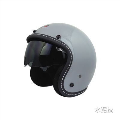 《遠古騎士》華泰 K-806A5 車線條 水泥灰 復古帽 內墨鏡 安全帽 全可拆內襯