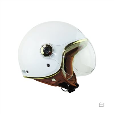 《遠古騎士》KK K-808A 金緻風飛行帽 白 GOGORO同款安全帽 全可拆內襯