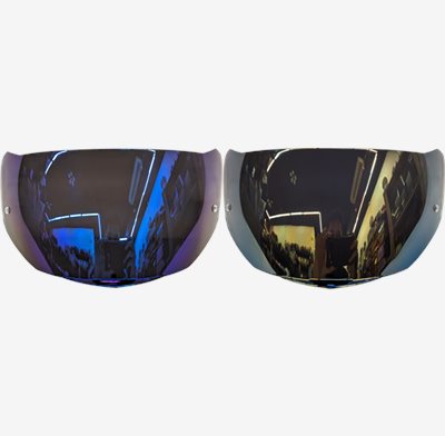 《遠古騎士》LAZER ST-303 原廠全罩安全帽鏡片 電鍍藍 電鍍金