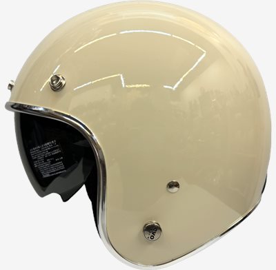 《遠古騎士》EVO 銀邊內鏡安全帽 象牙白 復古安全帽 CA312 CA312s