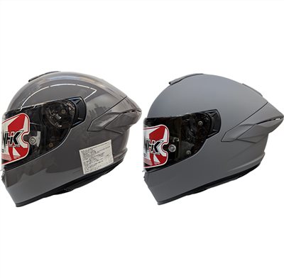 《遠古騎士》NHK K5R 素色 亮水泥灰/平水泥灰 全罩安全帽 超輕量 透氣