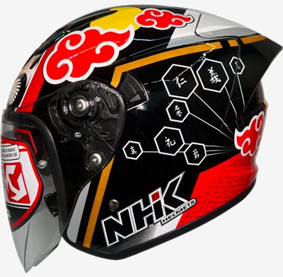 《遠古騎士》NHK S1 GP PRO MF#2 不倒翁 (MIHA) 內藏墨片半罩式安全帽