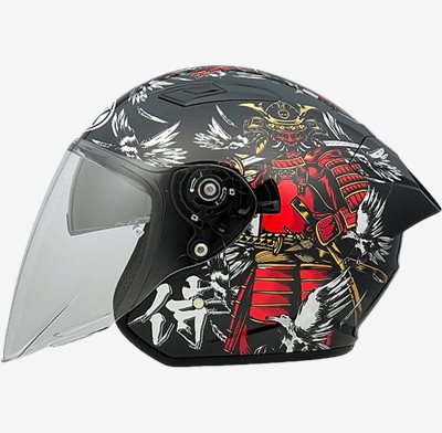《遠古騎士》NHK S1 GP PRO 盔甲 (KABUTO) 內藏墨片半罩式安全帽