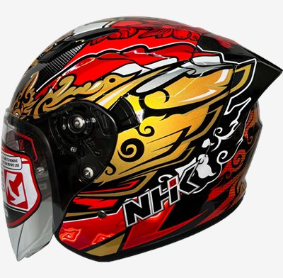 《遠古騎士》NHK S1 GP PRO IO48#6(印尼站) 內藏墨片半罩式安全帽