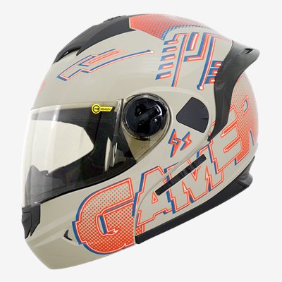 《遠古騎士》THH T-797N SPORTS 電競 沙色/橘深藍 內墨鏡 可樂帽 安全帽 全可拆