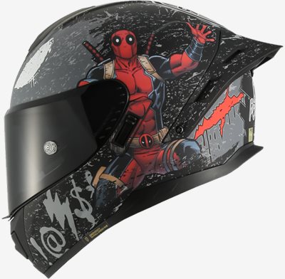 《遠古騎士》MESUCA 麥斯卡 M601 彩繪 Deadpool 死侍 聯名 全罩安全帽 正版授權