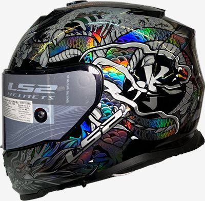 《遠古騎士》LS2 FF800 STORM-II 龍神 黑/銀 內墨鏡 全罩安全帽