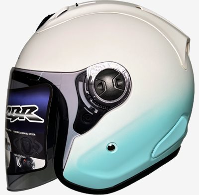 《遠古騎士》CBR S-90 RX-7 雙色 平白水綠 漸層 R帽 雙D安全帽