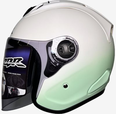 《遠古騎士》CBR S-90 RX-7 雙色 平白淺綠 漸層 R帽 雙D安全帽