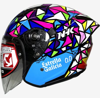 《遠古騎士》NHK S1 GP PRO AP18 (Angel Piqueras)內藏墨片半罩式安全帽