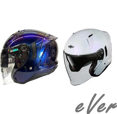 《遠古騎士》MING FENG MF-320 變色漆面 半罩 安全帽 3/4罩 內墨片