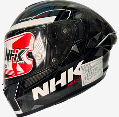 《遠古騎士》NHK K5R 鐵三角 Trangle 黑銀 全罩安全帽 超輕量