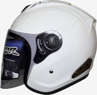 《遠古騎士》CBR S-90 RX-7 素色 白色 R帽 雙D安全帽