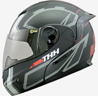 《遠古騎士》THH T-797N 萬花筒  平光黑/紅 內墨鏡 可樂帽 安全帽 全可拆
