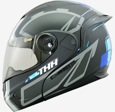 《遠古騎士》THH T-797N 萬花筒  平光黑/藍 內墨鏡 可樂帽 安全帽 全可拆